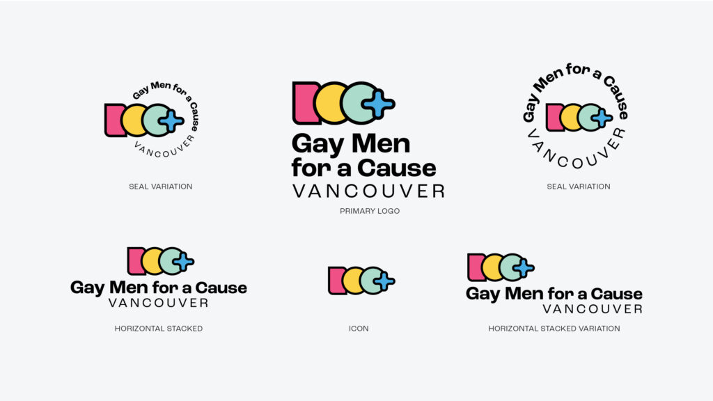 100 Gay Men for a Cause Vancouver, Natahsha Priya, Vancouver Non-Profit, Vancouver graphic designer, Vancouver logo designer, non profit graphic designer, Vancouver brand identity,