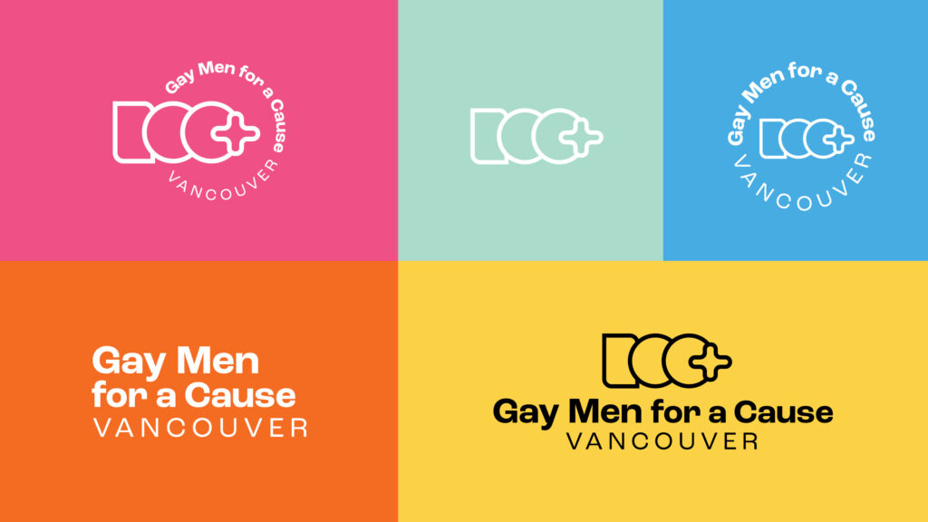 100 Gay Men for a Cause Vancouver, Natahsha Priya, Vancouver Non-Profit, Vancouver graphic designer, Vancouver logo designer, non profit graphic designer, Vancouver brand identity,